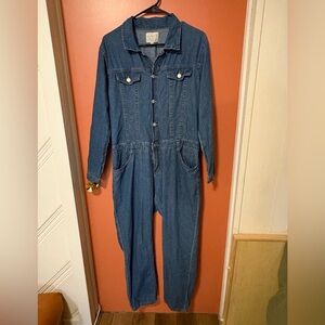 Hayden Los Angeles Denim Jumpsuit | S/M | Utility One-Piece | Light Wash